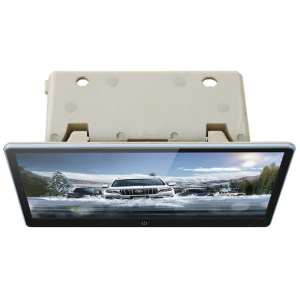 Adjustable IPS HD Screen 13.3 Inch Touch Android 9 Car Headrest Monitor For Bus/ Taxi Car Advertising With Multicolor Light
