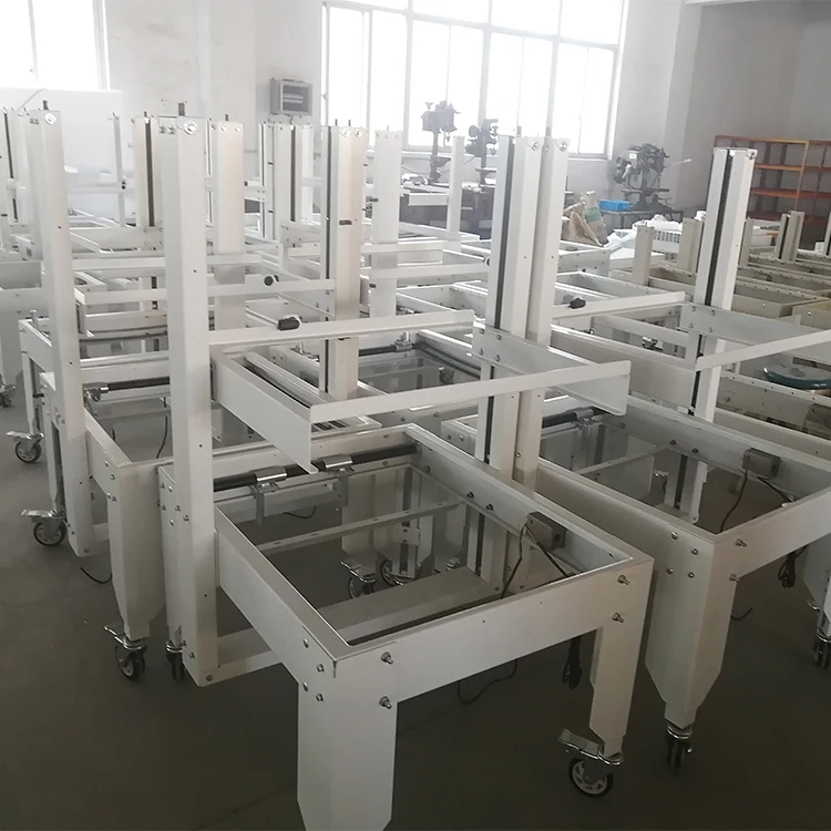 High Efficiency Semi Automatic Carton Sealer Left And Right Drive Belt Semi-Auto Case Sealing Machine Case Sealer