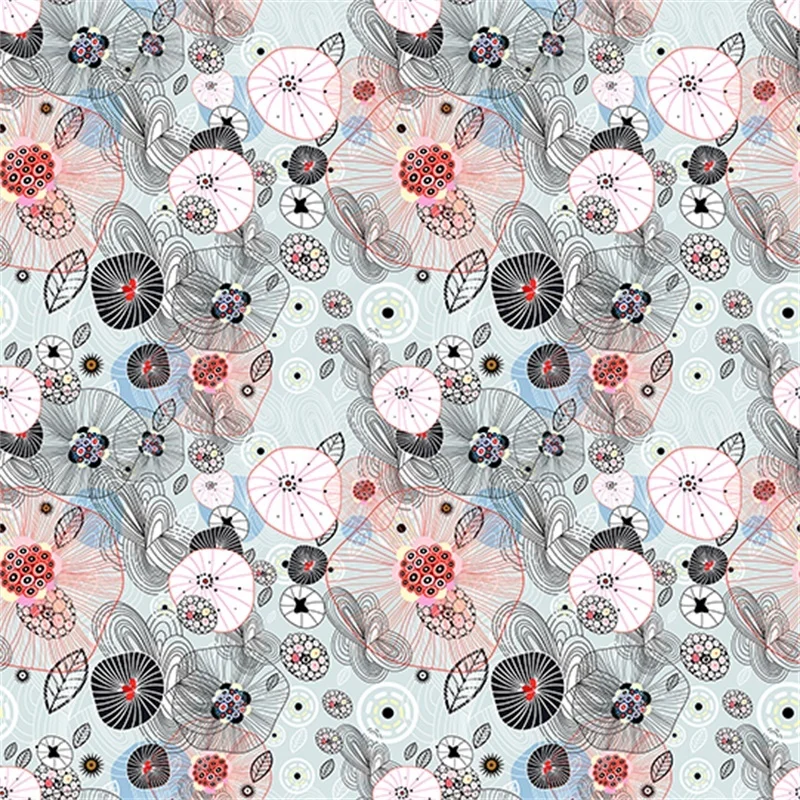 Textile high stretch customized animal digital print mesh fabric for dress materials