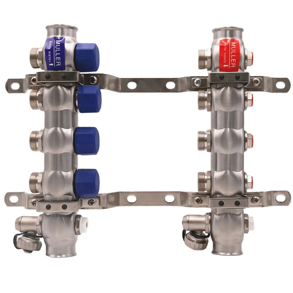 Afulise 304 stainless steel manifold water collector water distributor 2 to 13 ports