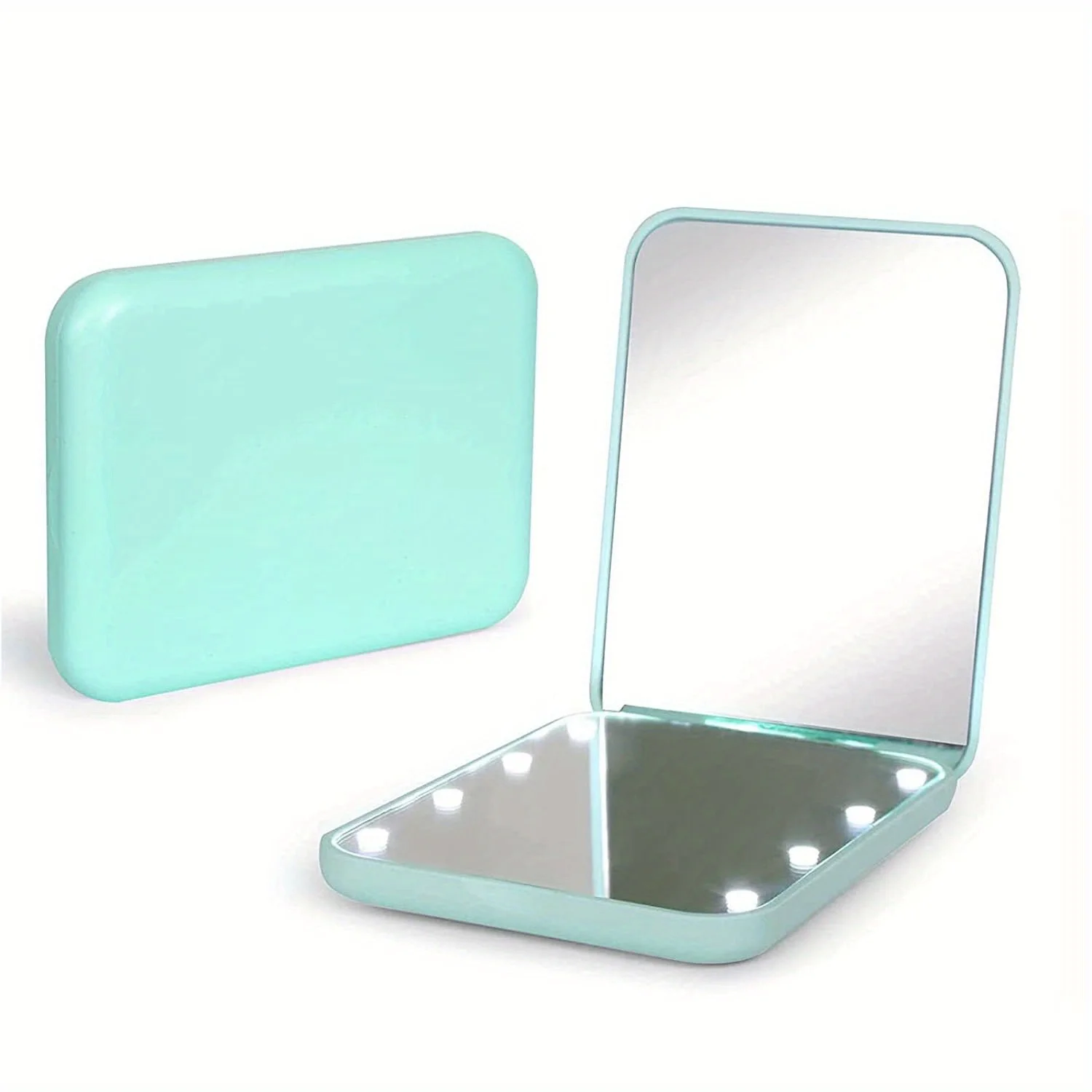 Rechargeable Mini Pocket Beauty Mirror With Lights Makeup Cosmetic Mirror For Promotional Gift