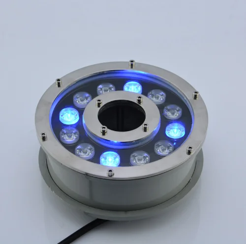 12 volt submersible led multi color fountain ring lights
