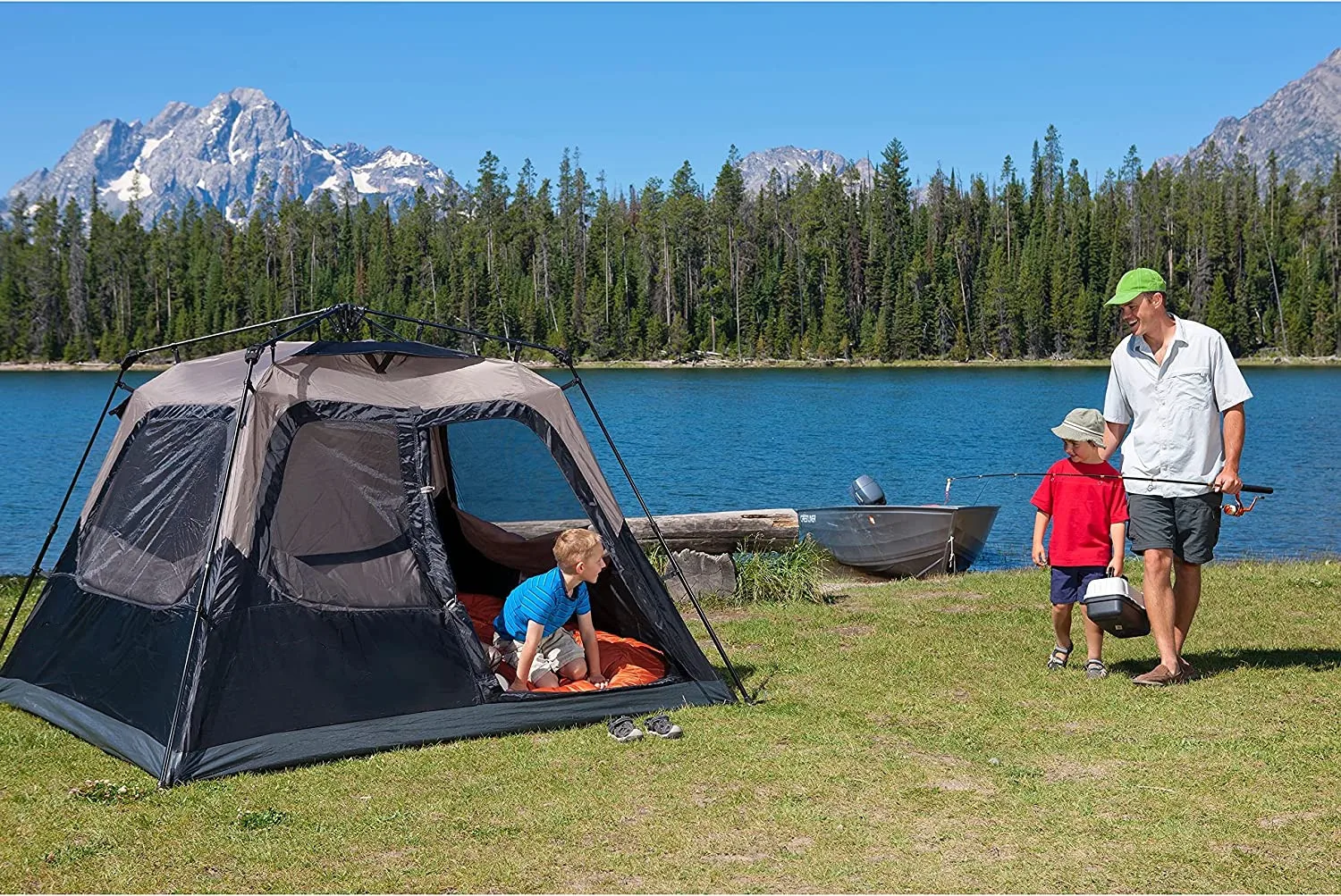 High Quality Camping Tent 4 Person Portable Foldable Automatic Pop Up Tent Outdoor Automatic Tents