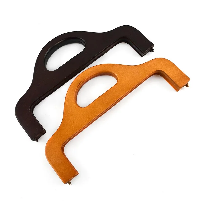 Custom High Quality Wooden Clutch Bag Box Frame Closure Kiss Clasp Foldable Wooden Purse Frame