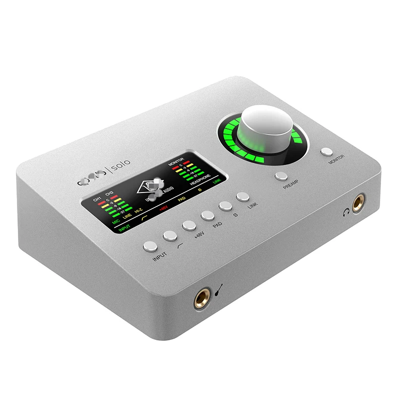 
Apollo Solo USB-C 3.0 Type-C 2x4 Professional Studio Audio Interface with UAD DSP Live Recording band Sound card 