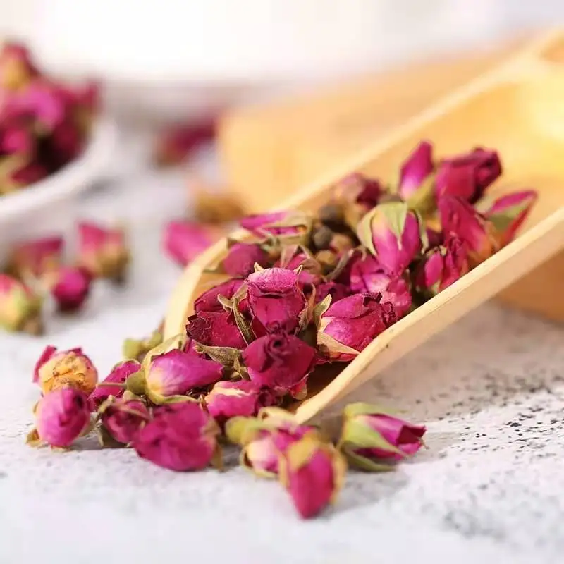 Factory Wholesale Customized Red Rose Buds Flower for Tea Pink Bud Dried