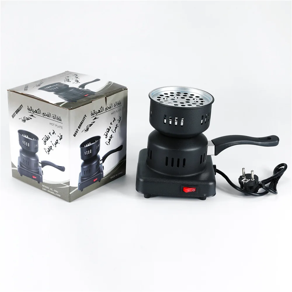Black Bull Coco Charcoal Burner Coconut Hookah Coal Deluxe Electric Shisha Starter Hot Plate Stove 600W charcoal