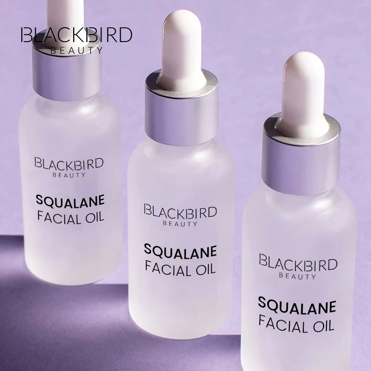Private Label Organic Anti Aging Squalane Face Oil Serum Korean Luxury Customized Logo Facial Oil