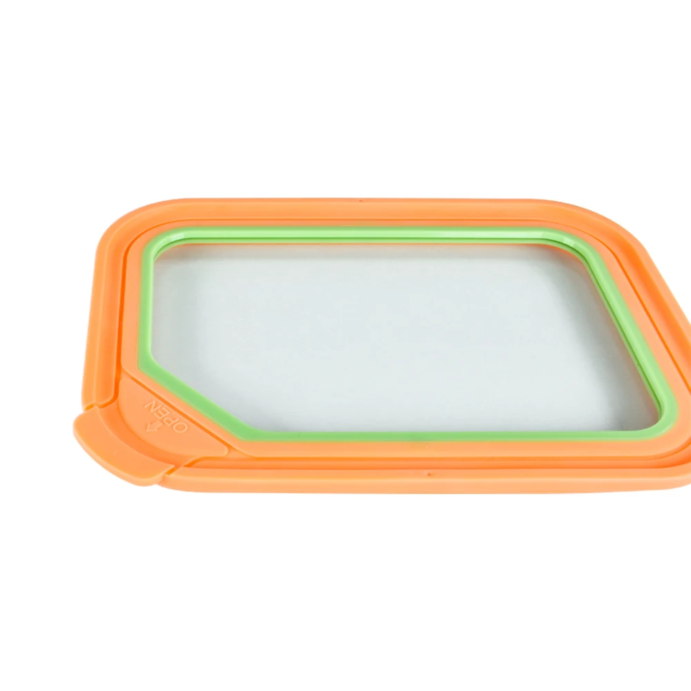 2024 new design high borosilicate glass Microwave eco-friendly glass food container with lids