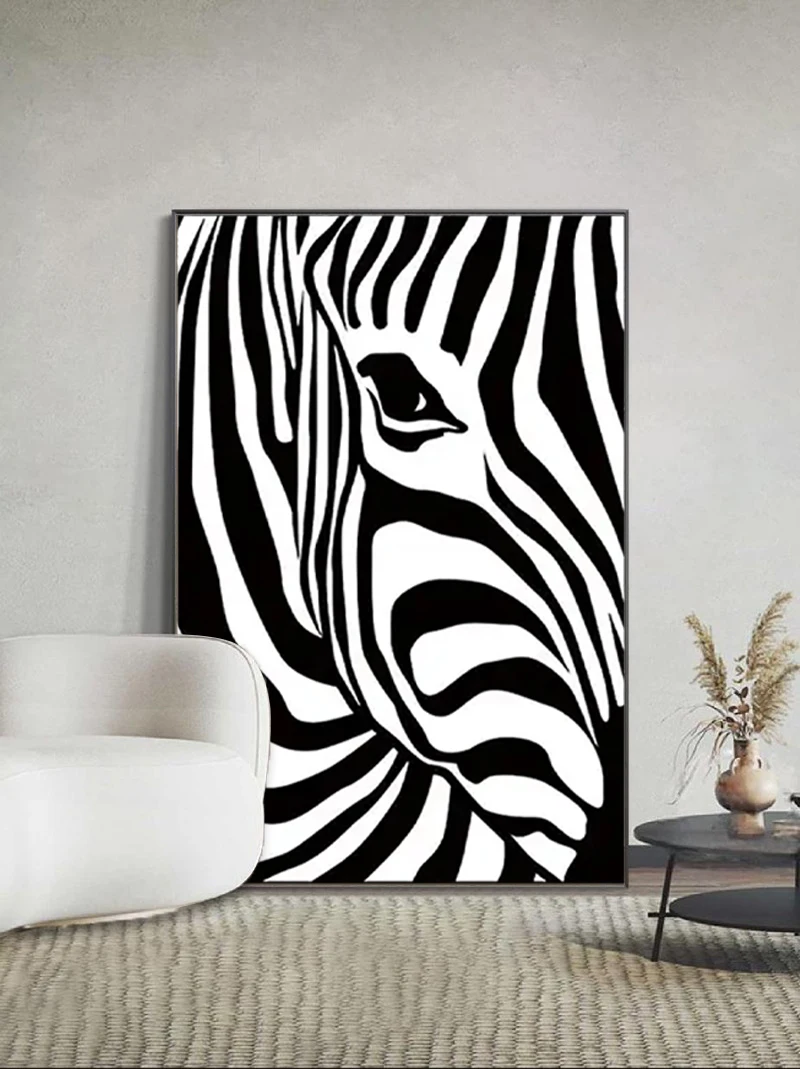 High Quality Large Hand painted Abstract Oil Painting of Funny Animals Pop Art Wall Art for Wall Decoration