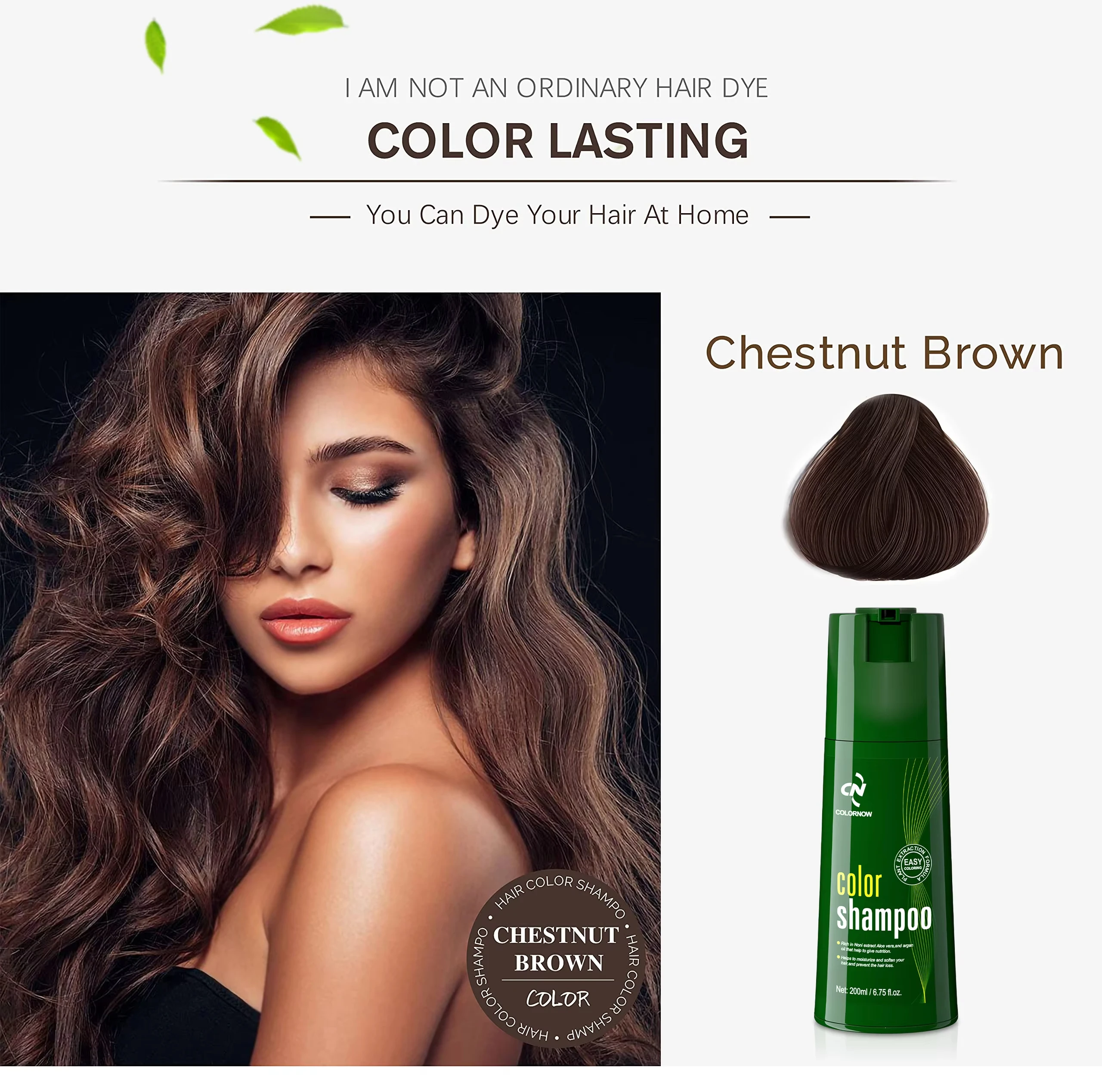 500ml Factory wholesale Caviar protein hair dye cream best color Thailand quick brown black hair dye shampoo