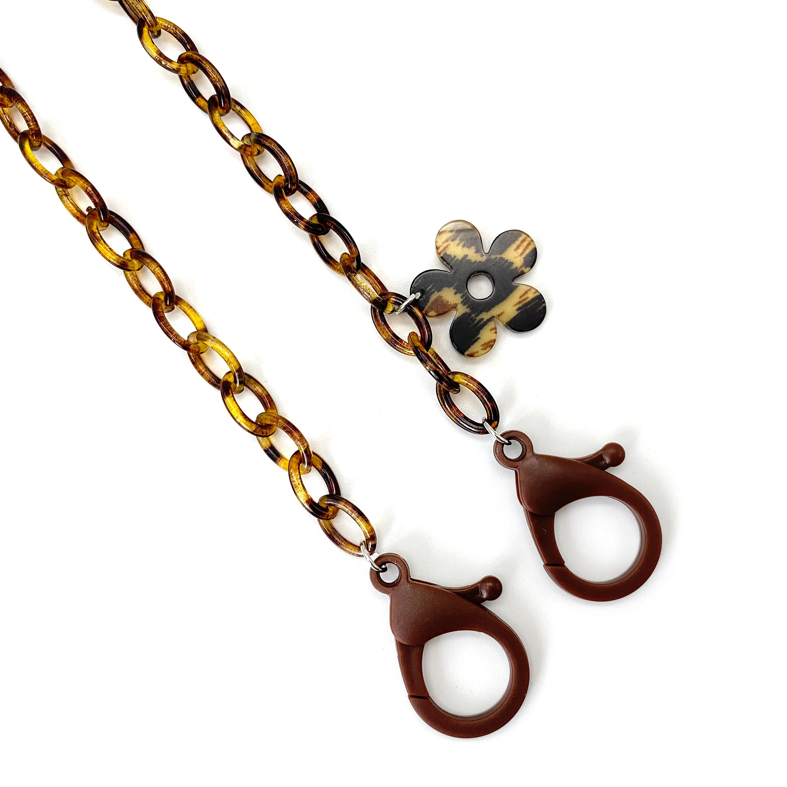 children amber acrylic hanging Anti-lost Face-mask chain