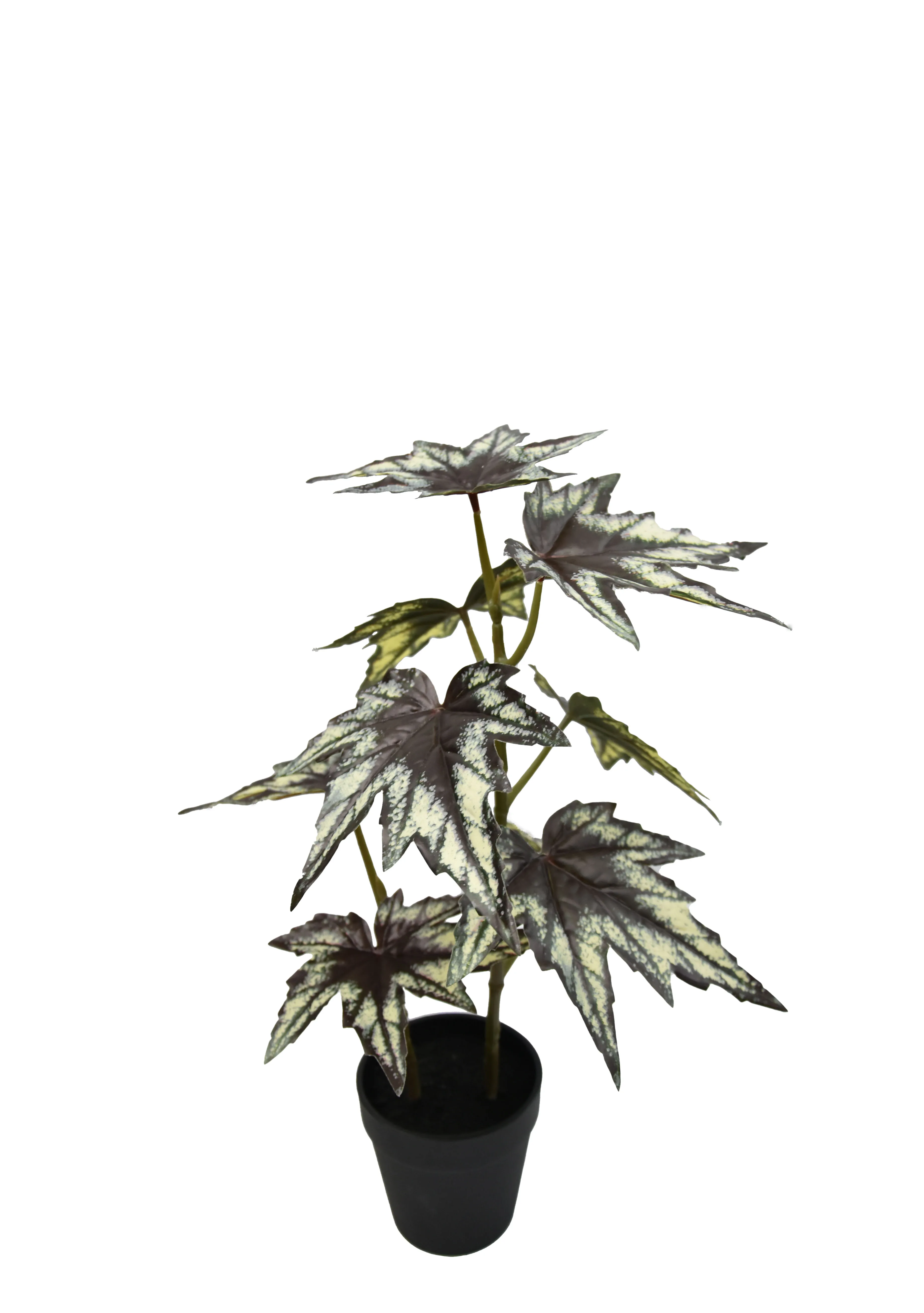 Artificial Trees Office Home Decor Green Leaves Red Anthurium Plant in Pot Maple Begonia