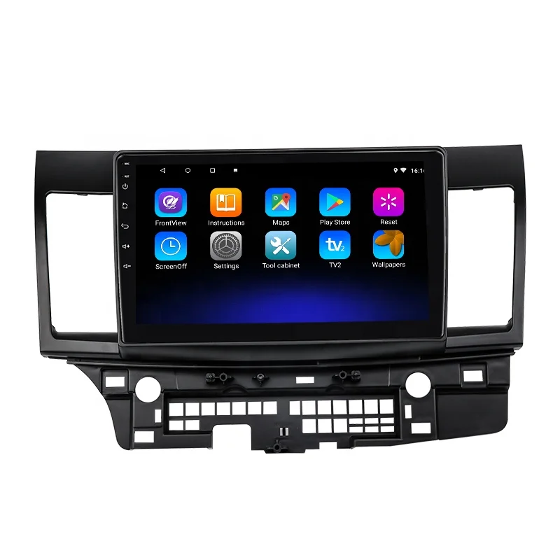 Touch Screen Multimedia System Gps Car Music 2din 10inch Car Dvd For Mitsubishi Lancer Ex Evo With Android 9.1