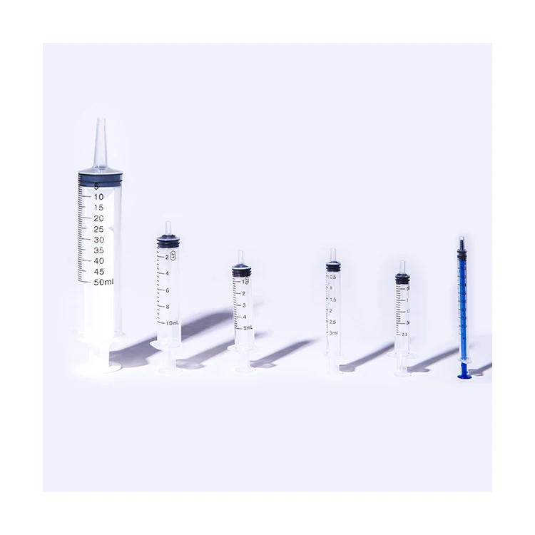 Manufacturers Medical Plastic Safety 1 cc Disposable Syringe