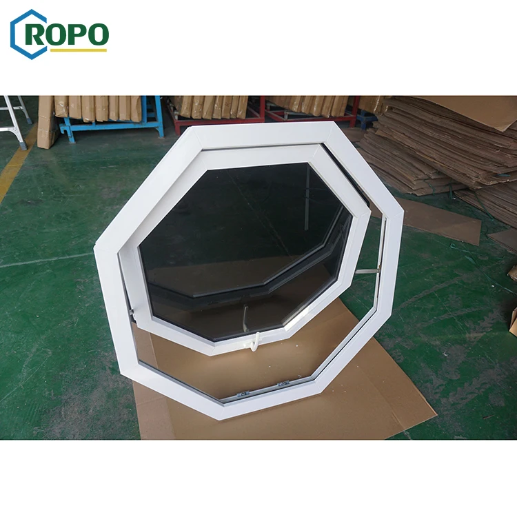 AS2047 hurricane impact waterproof Heat Insulated Octagon Outward Opening Awning Window