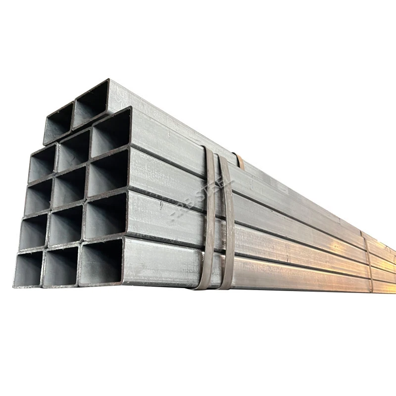 Q195 low carbon black steel hot dip galvanized coating square tube/rectangular hollow tubular steel pipe