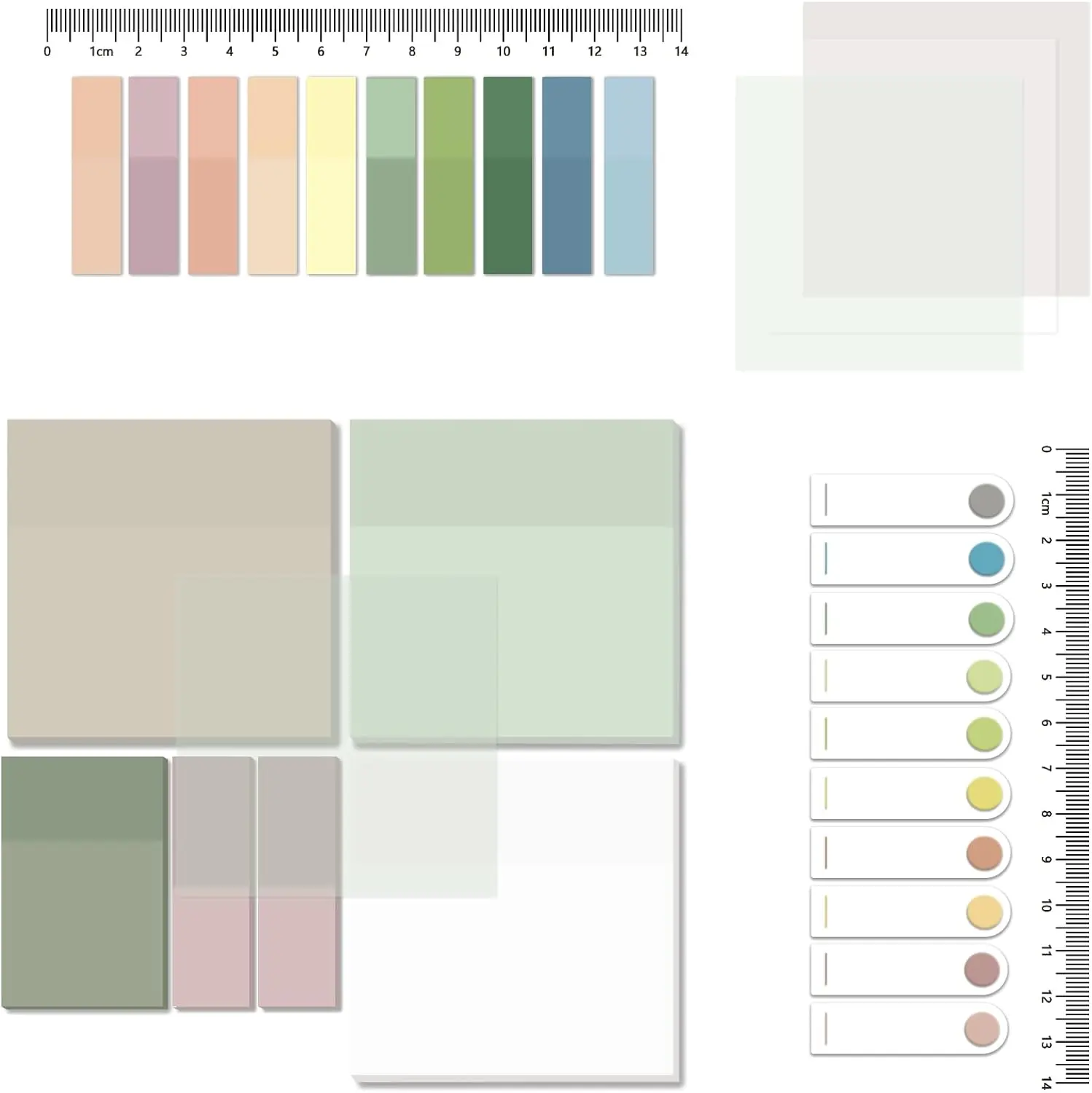 morandi sticky notes