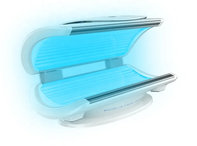 wholesale OEM ODM UV lamp lay down solarium machine sunbed tanning commercial bed