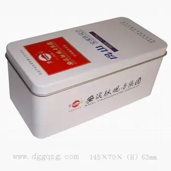 Rectangular Custom Green Tea Bag Package Tin Box Tea Ball Package Storage Metal Tin Box