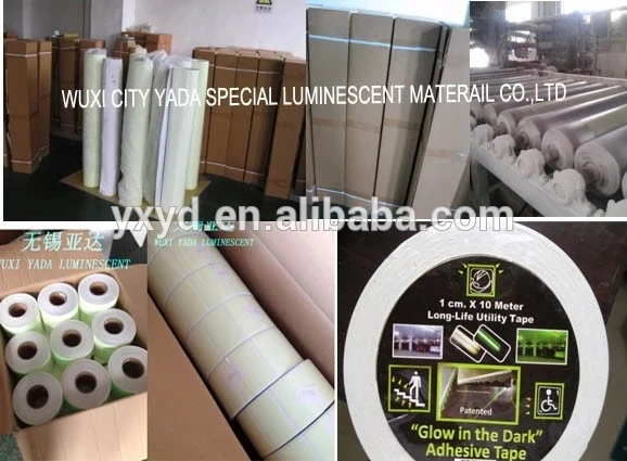 
self adhesive glow in the dark safety exit sign tape with arrow 