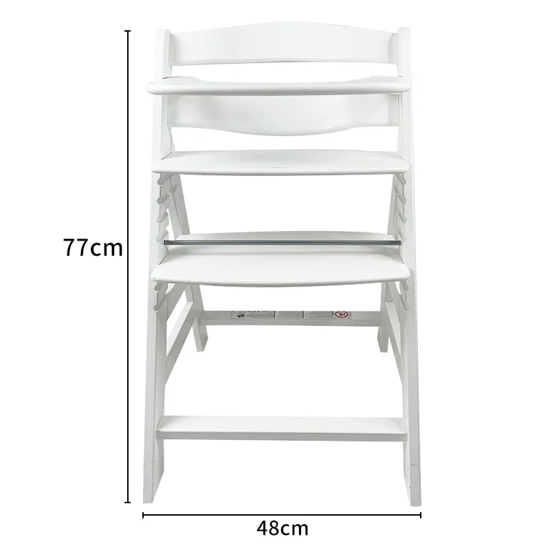 New Popular Style Gray kids High Chair Wooden Adjust Convertible Adjustable Toddler Baby Dining High Chair