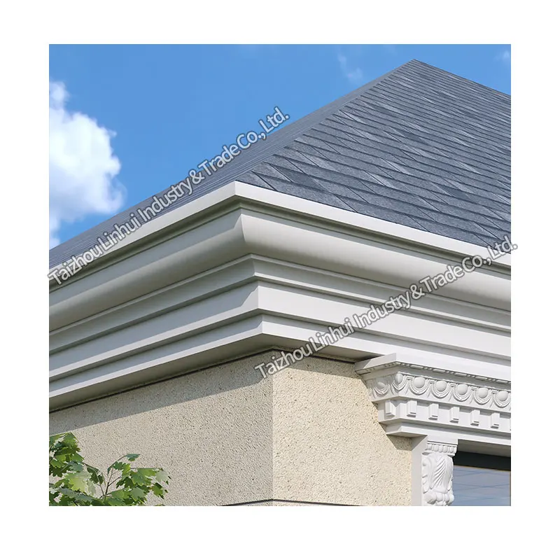 Factory Sale High end concrete roof molds plastic cast in place decorative Line Moldings Eave cement cornice Construction moulds