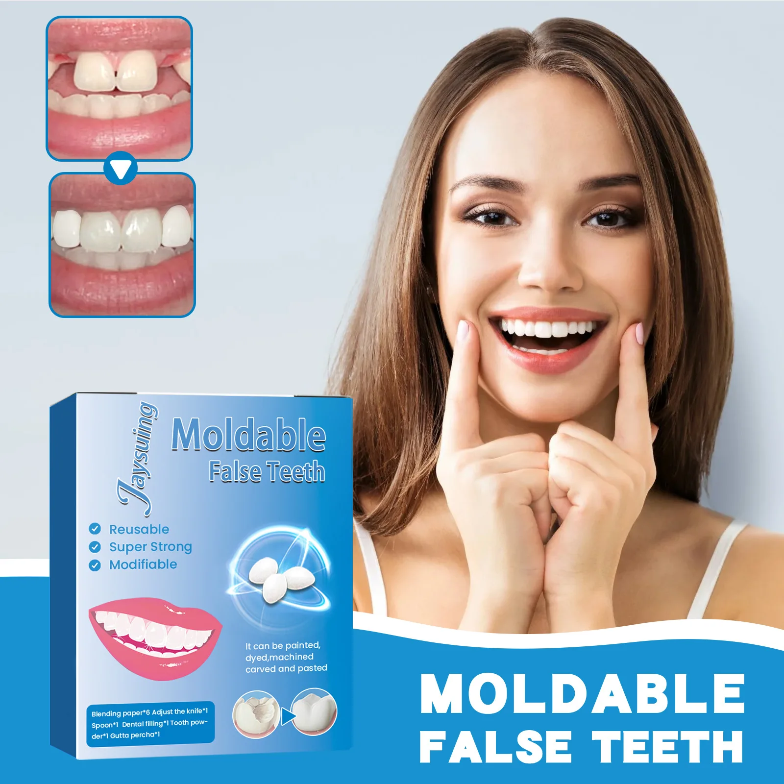 Teeth Whitening Temporary Filling Teeth Repair Broken Tooth Gaps Repair Glue Teeth resin repair filling material