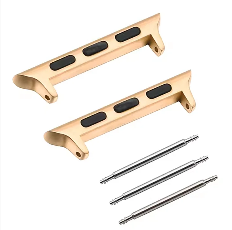 316L Stainless Steel Spring Bar Watch Band Adapter Clasp For iwatch 38 40 41 42 44 45 49 mm Strap Connector Accessories