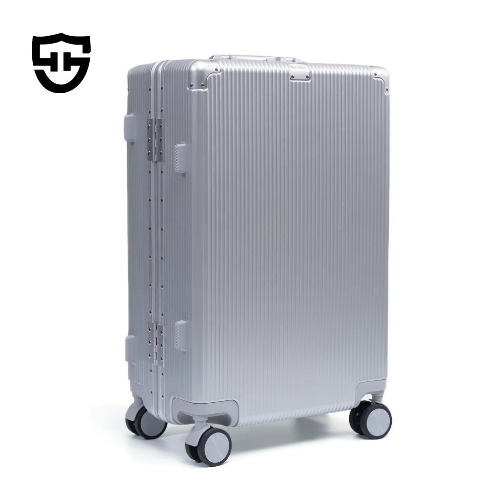 Custom Waterproof Durable ABS Trolley Suitcase 20 24 28 Inch Travel Luggage With Combination Lock For Business