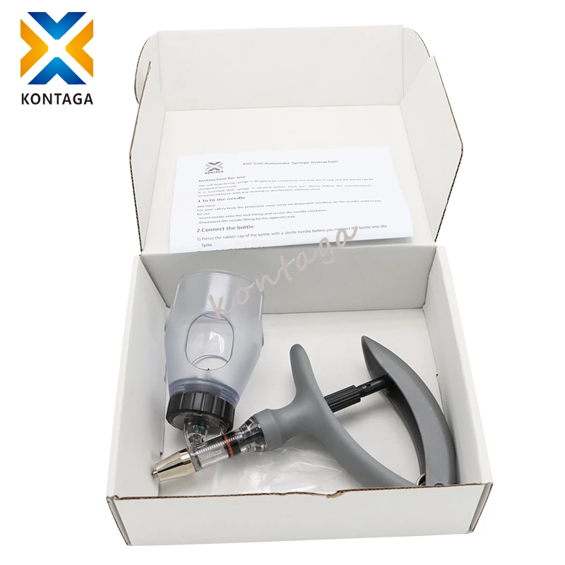 Veterinary Automatic Vaccine Syringe Adjustable Bottle Type Automatic Continuous Syringe