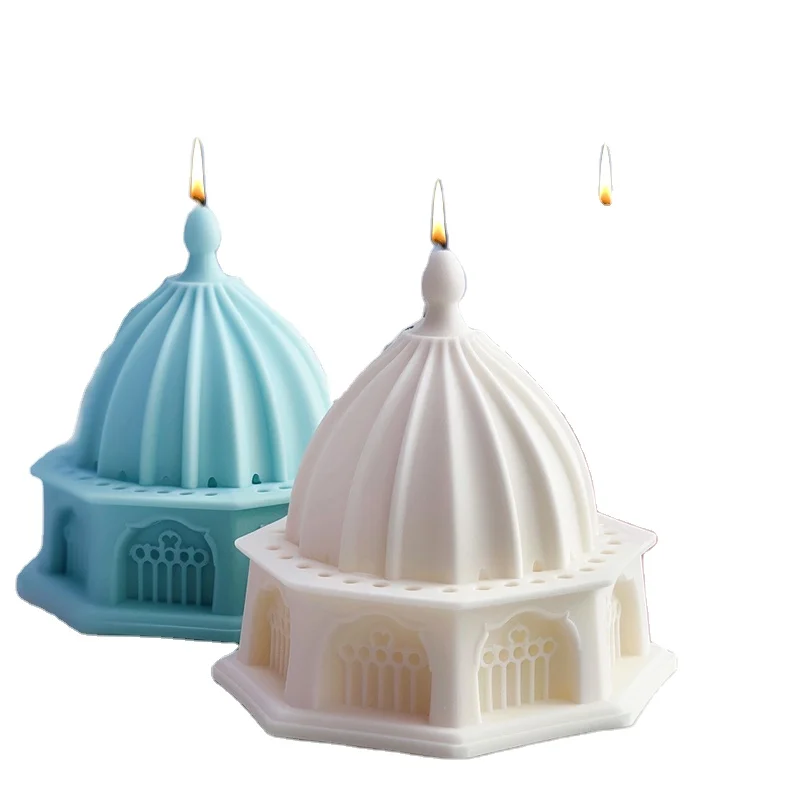 DUMO Customized Classical Architecture Candle Mold European style Castle DIY Handmade Gypsum Silicone Mold Candle