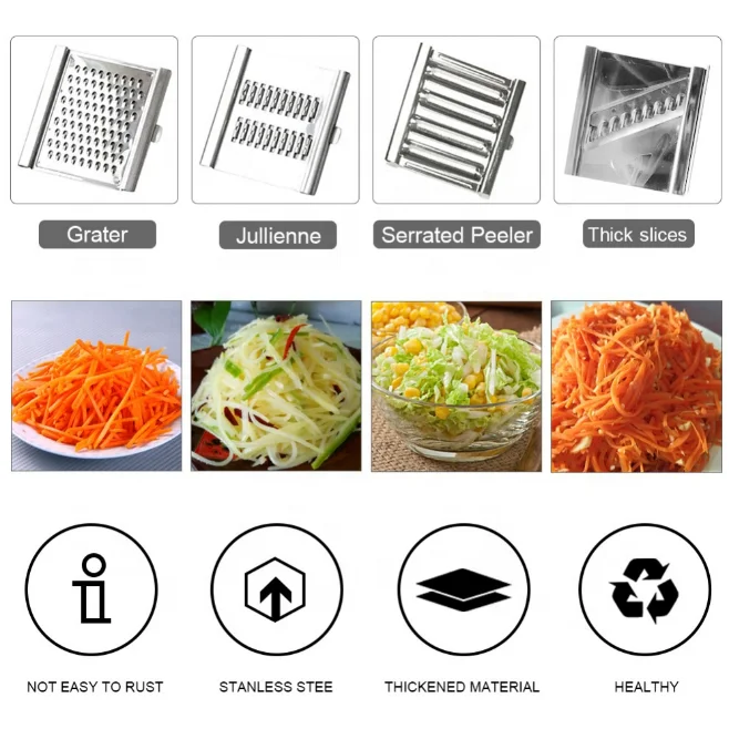 Fashion Cabbage Slicer Fruit Vegetable Tools Potato Peeler Carrot Grater Onion Chopper Machine Hand Power Chopper