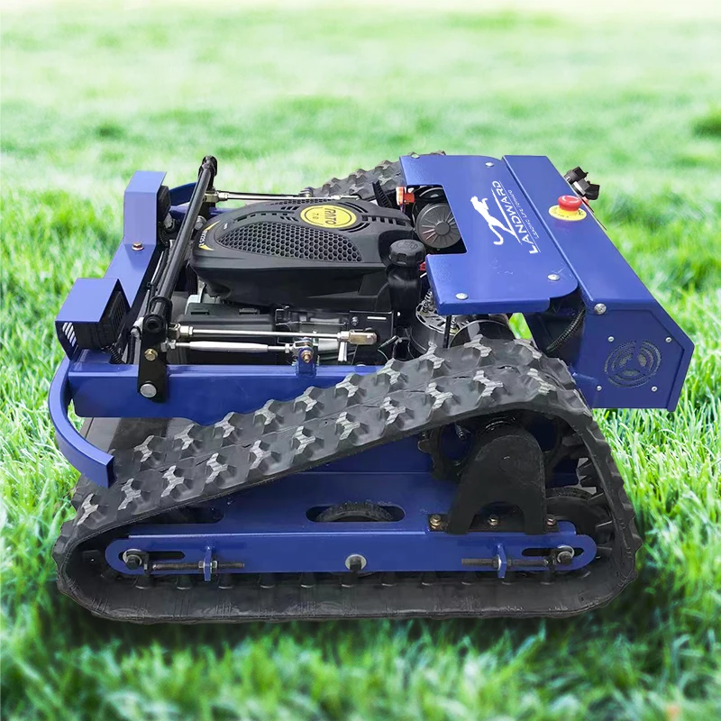 China Household Cheap Lawn Mower Slope Mower Crawler Electric All Terrain Wireless Remote Control Robot Lawn Mower