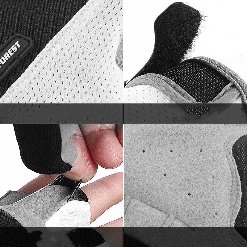 Outdoor sports men and women models fitness non-slip cycling full finger bicycle breathable touch screen gloves wholesale