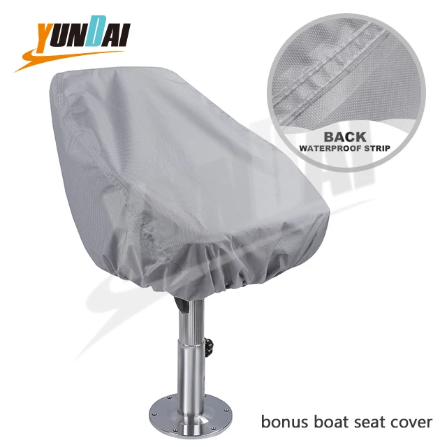 Deluxe Hot Selling Pontoon Captain Bucket Seat with Boat Seat Cover Wholesale Swivel Fishing Pontoon Boat Seats