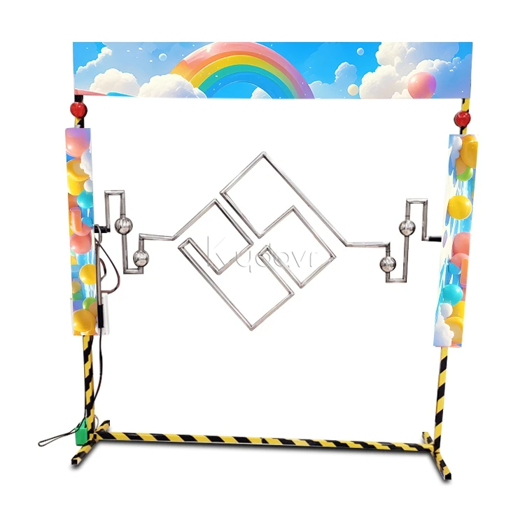 Customized amusement park carnival giant electric interactive reaction challenge maze buzz wire games beat the buzzer