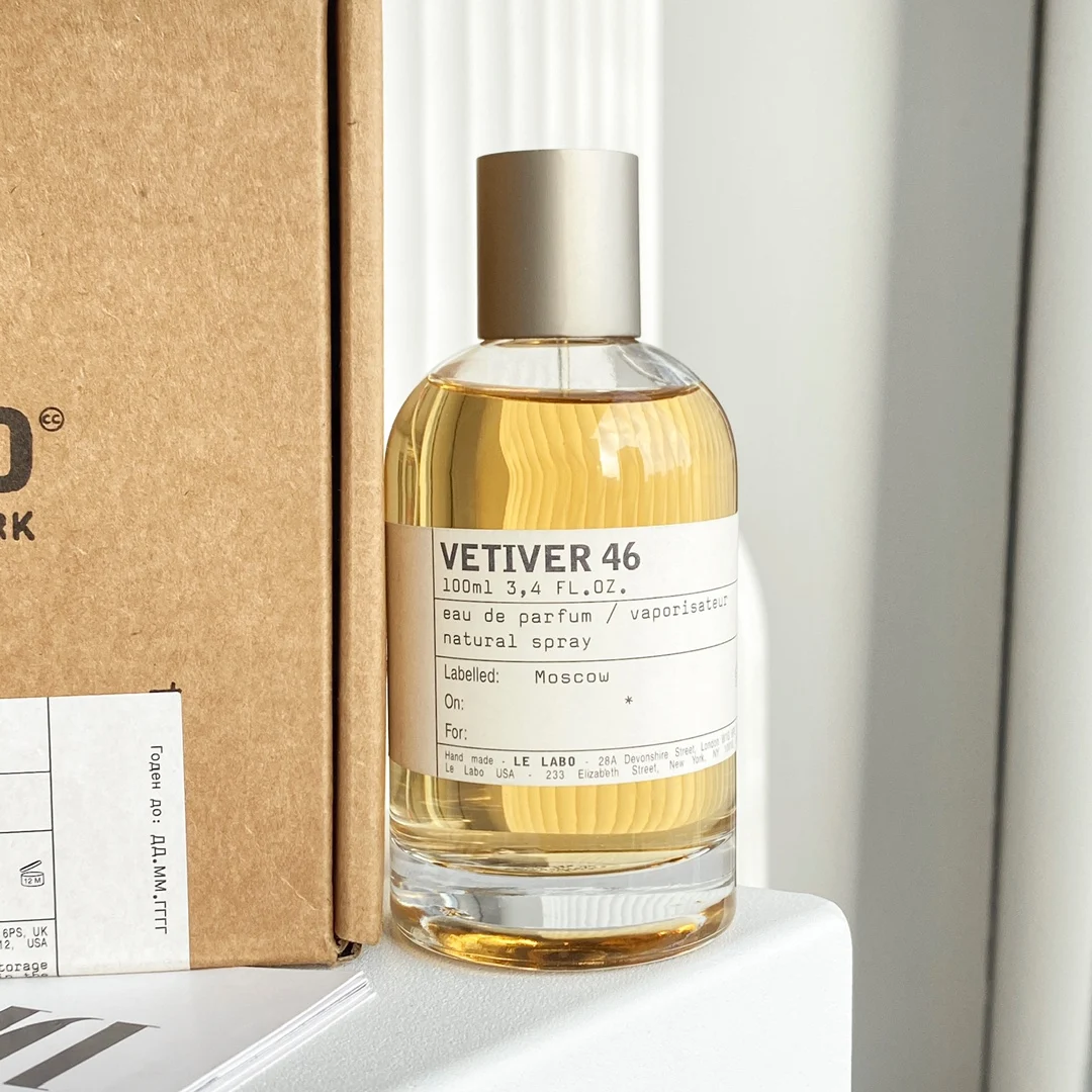 LE LABO Vetiver 46 Perfume Unisex Eau De Parfum 100 ml / 3.4 Oz Men Women Fragrance Long Lasting Spray High Quality