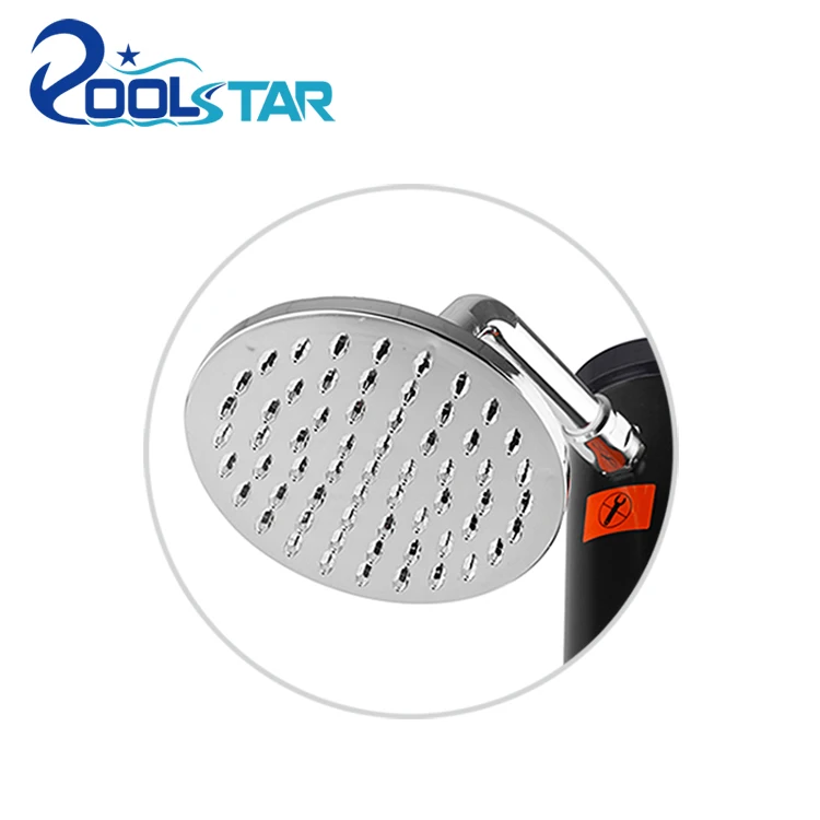 Poolstar P2601 Outdoor Solar Shower Head Free Standing Easy Set Up Made of Durable PVC Material
