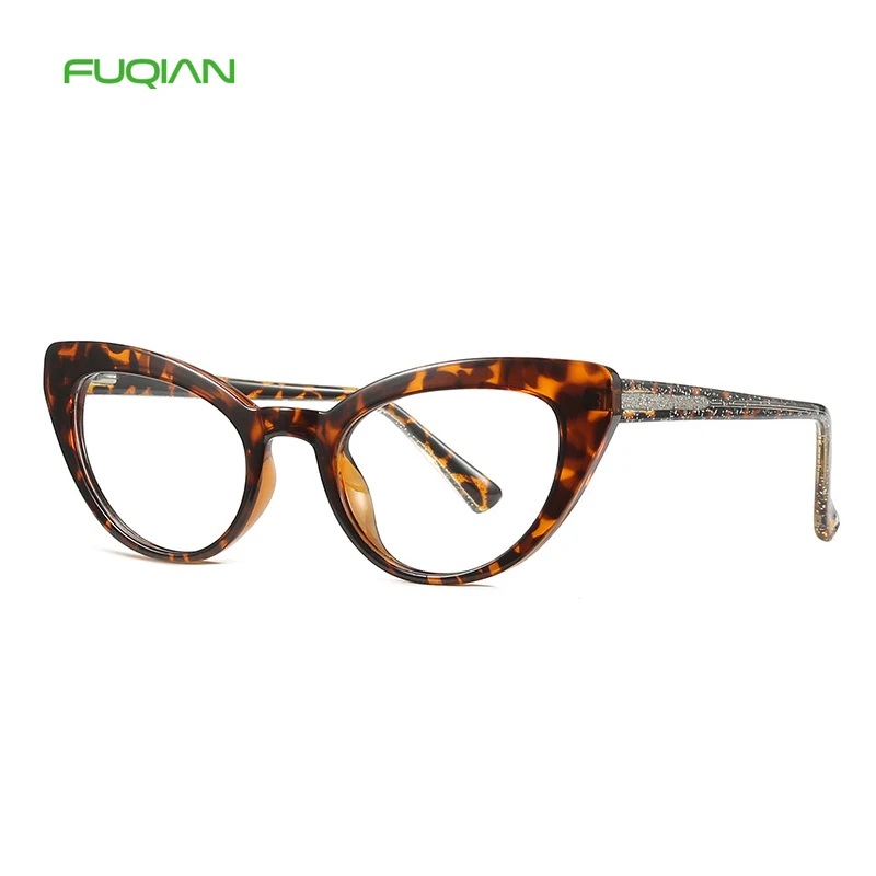 2020 New Bling Designer Womens Computer Glasses Cat Eye TR90 Small Eyewear Frames