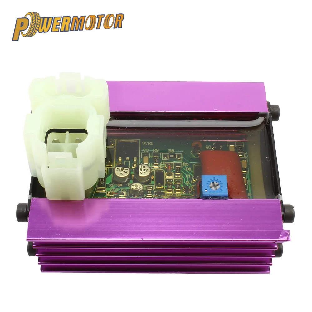 Scooter Racing GY6 CDI Purple Digital Ignition High Performance Racing CDI Igniter Fit For 100-200cc Engine Off Road Motocross