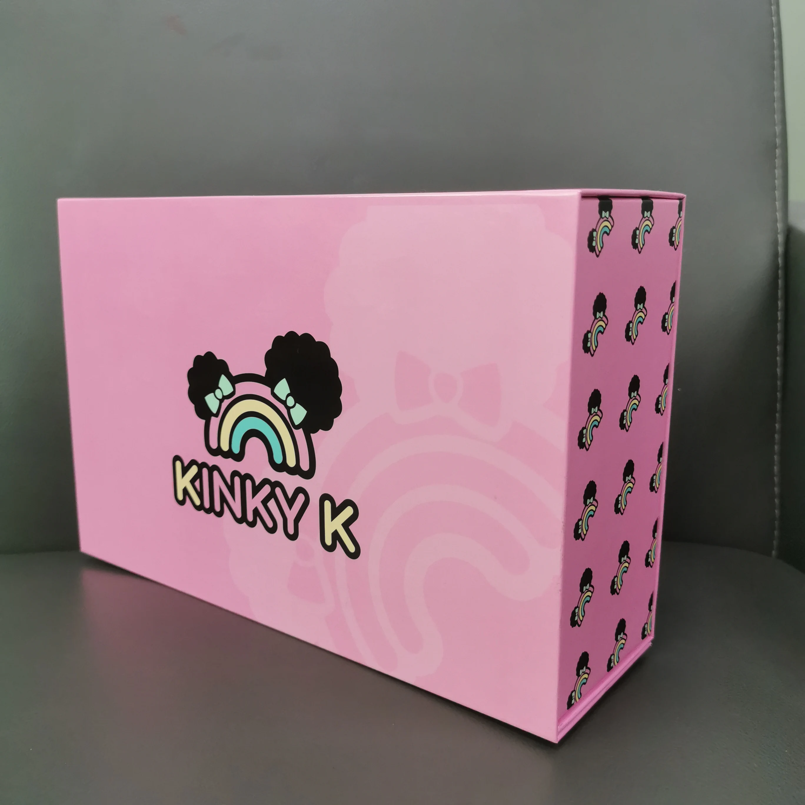Magnetic Gift Box Wrapping Cardboard Gift Packaging Wig Hair Carton Premium Luxury Paper Box Customised Logo Ribbon Folding