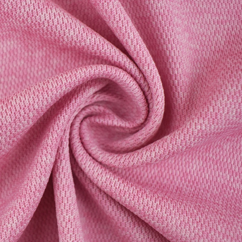Fabric textiles wholesale Coolmax cationic bird eye mesh  fabric for t shirt