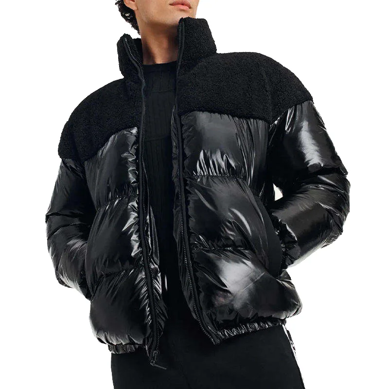 Wholesale Mens Winter Puffer Fashion Design Padded Jacket High Quality Wholesale Winter Bubble Thick Down Puffer Jacket
