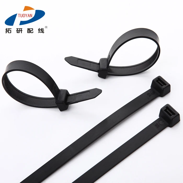 TUOYAN nylon cable tie nylon 100 pcs 3.6x250b PA6 PA66 nylon cable ties cable ties