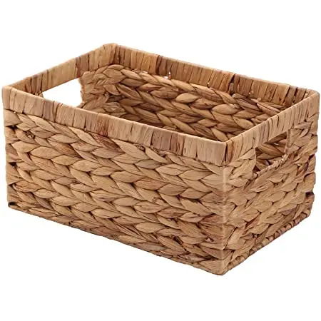 100% Natural Water Hyacinth Foldable basket water hyacinth storage basket hand woven baskets from Viet Nam best price high quali