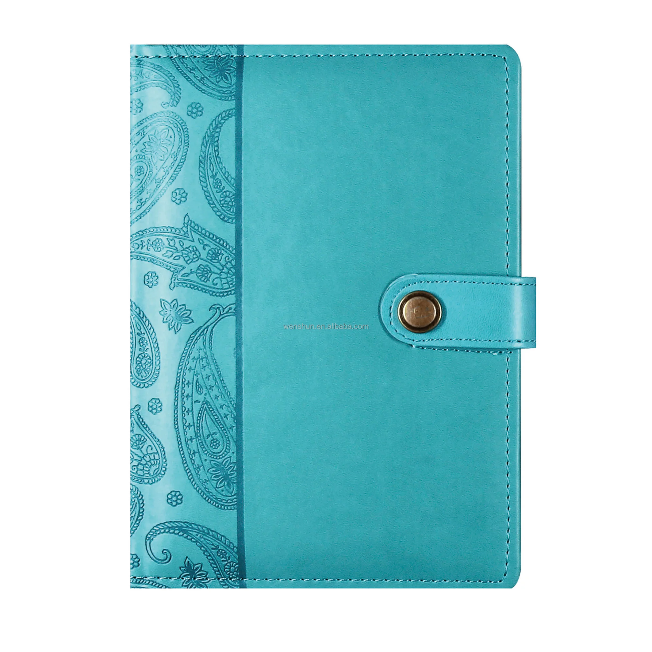 Custom A6 A7 Pu Leather Monthly Wallet Budget Planner Binder With Zipper Envelopes