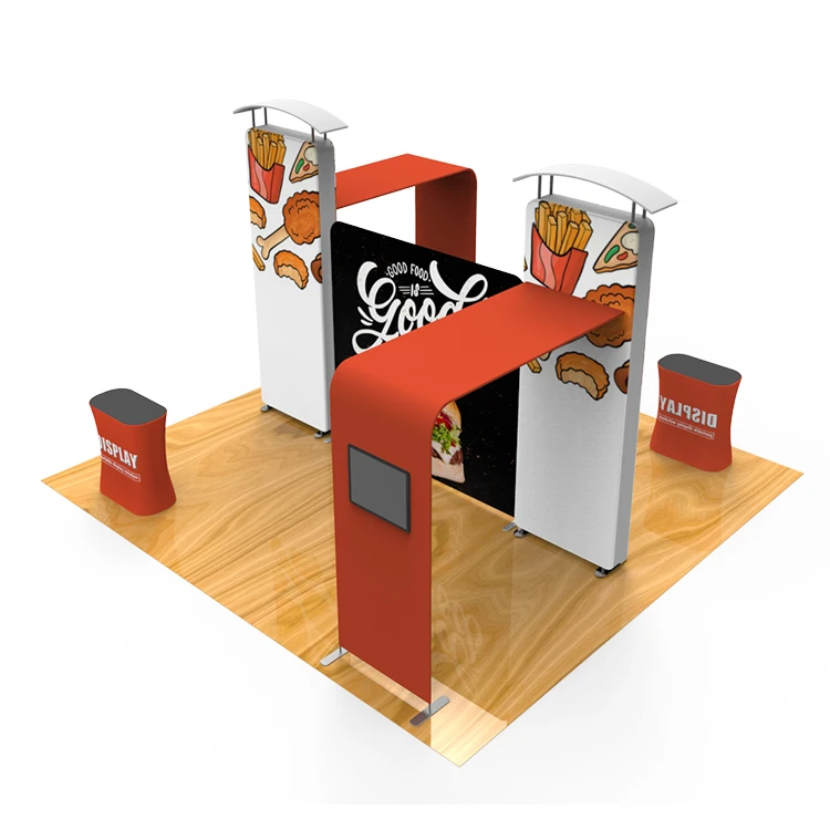 Reusable Exhibition/Trade Show/Event Booth Stand Tension Fabric Pop Up