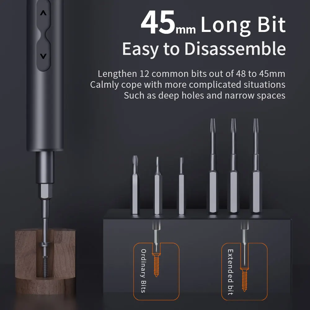 Kingsdun 51 In 1 High Quality Mini Electric Screwdriver Tool Set 3.7V Rechargeable Cordless Power Screwdriver