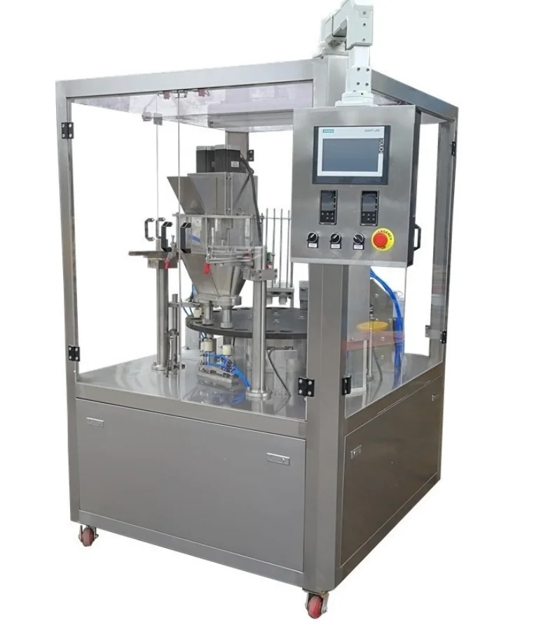 Automatic rotary coffee capsule filling and sealing machine for Nespresso K cup Dolce